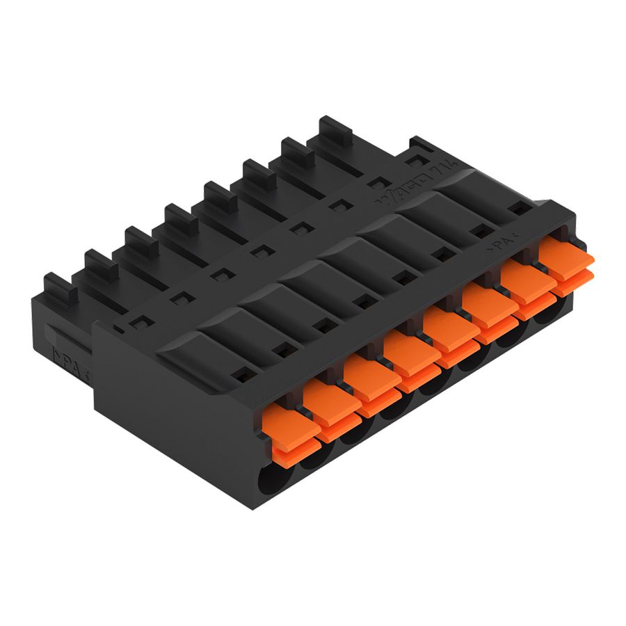 1-draads FE steker druk 1,5mm² zwart 714-108 VVE=100