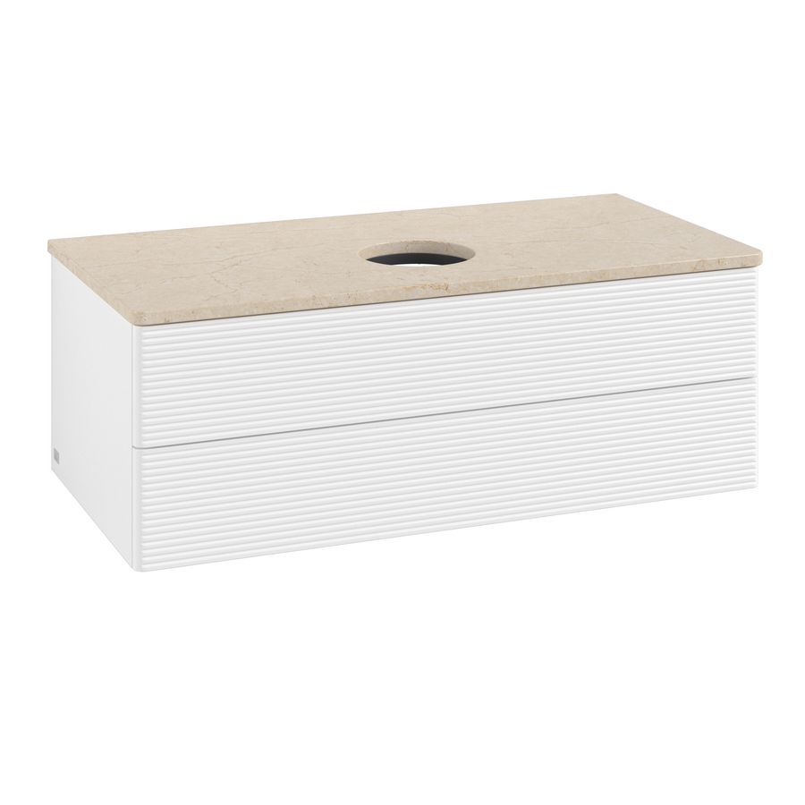 Wastafelonderkast Antao 1000x360x500mm White Matt Lacquer K20113MT