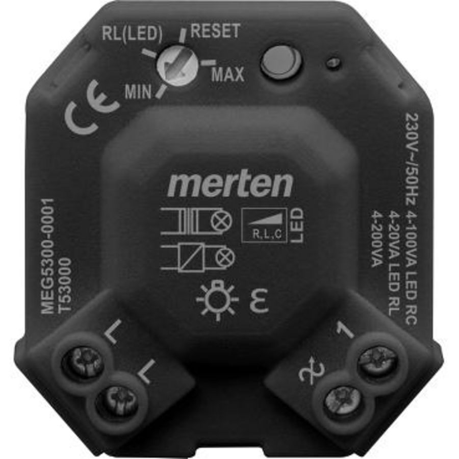 Universele LED dimmermodule Zwart