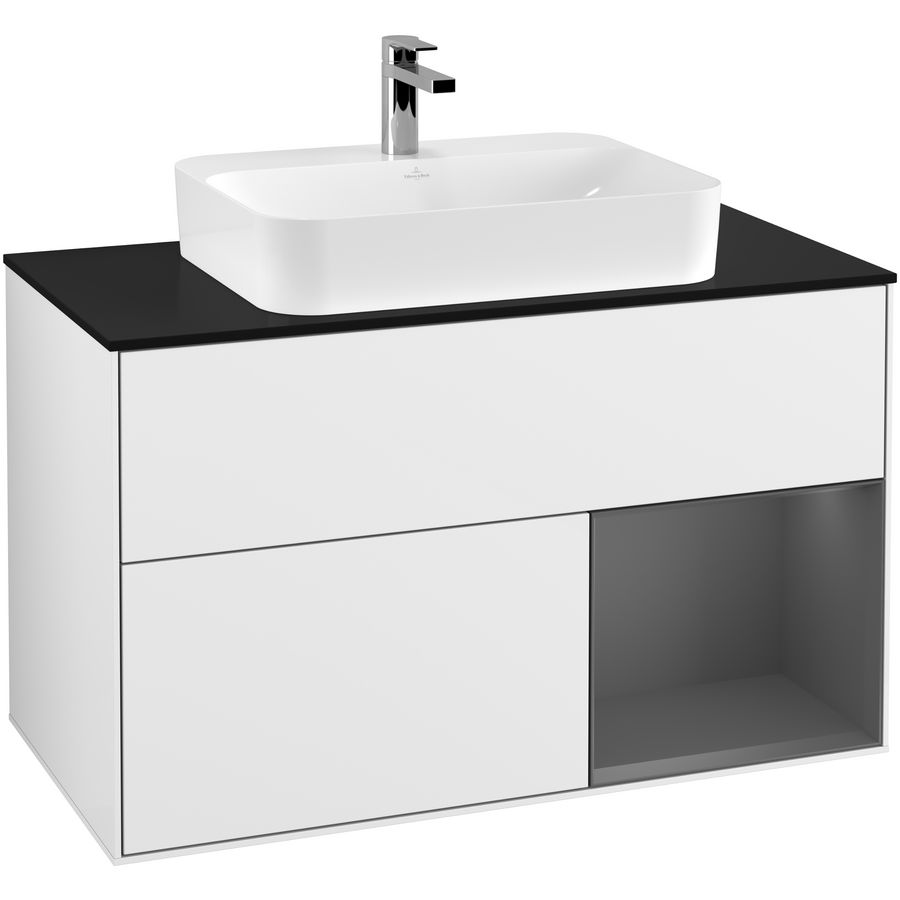 Wastafelonderkast Finion 1000x603x501mm G.White.L F372GKGF