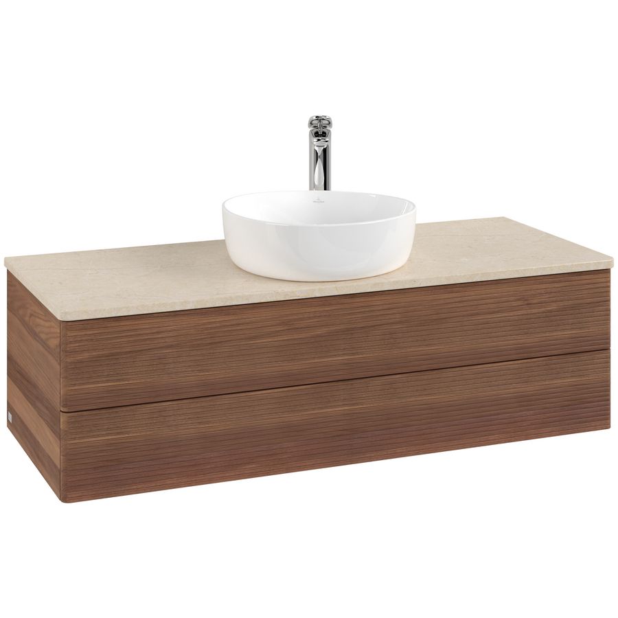 Wastafelonderkast Antao 1200x360x500mm Warm Walnut K21153HM