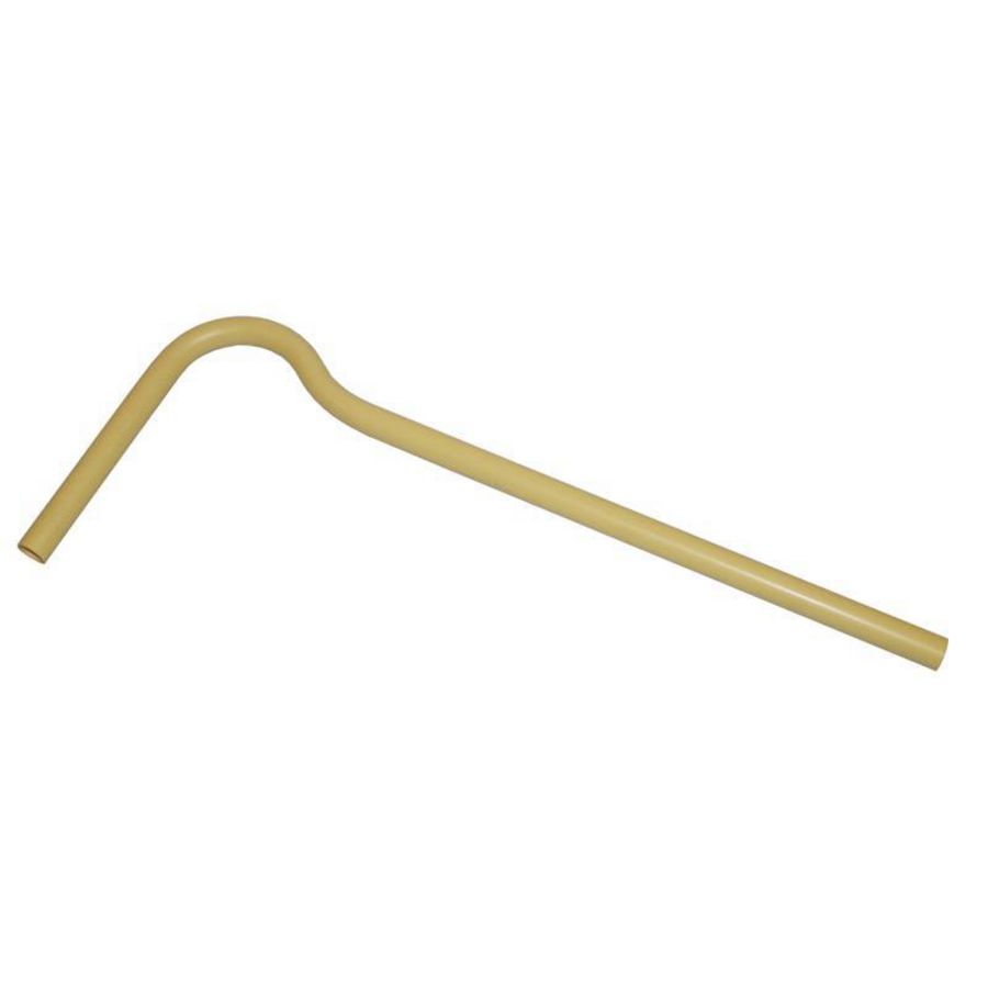 Aansluitbocht PVC 3/4" creme breedplaat