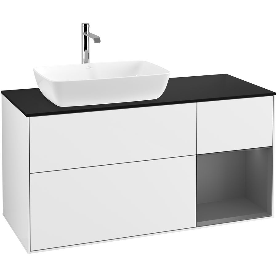 Wastafelonderkast Finion 1200x603x501mm G.White.L G812GKGF
