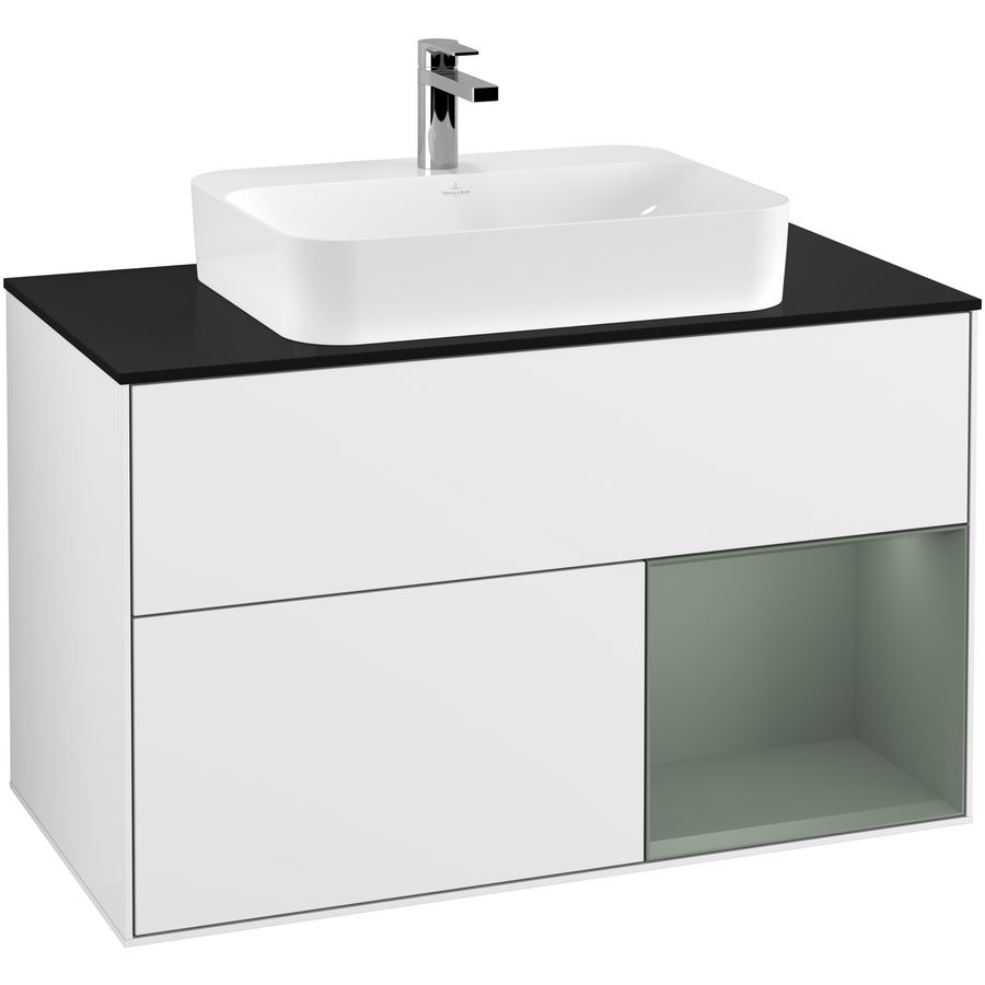 Wastafelonderkast Finion 1000x603x501mm G.White.L F372GMGF