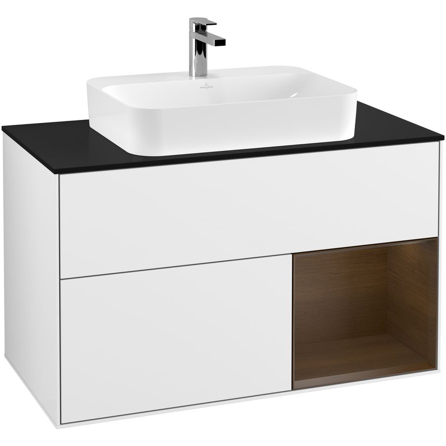 Wastafelonderkast Finion 1000x603x501mm G.White.L F372GNGF