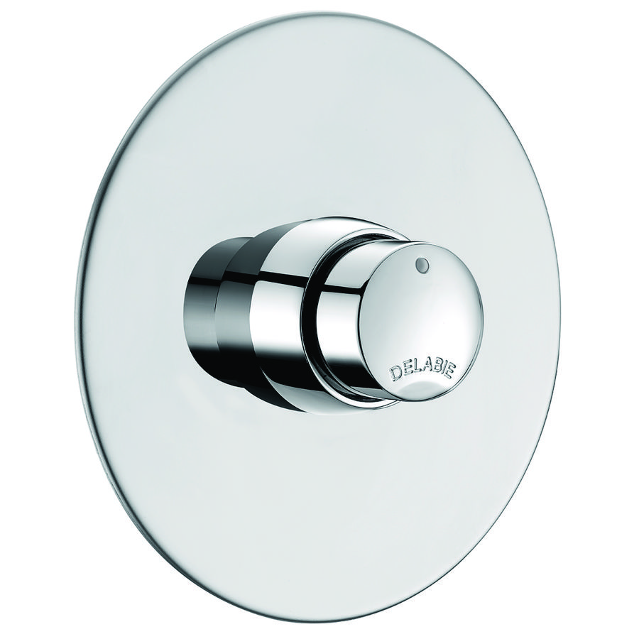 Urinoirkraan M1/2" inbouw zelfsluitend 3sec + rozet 2