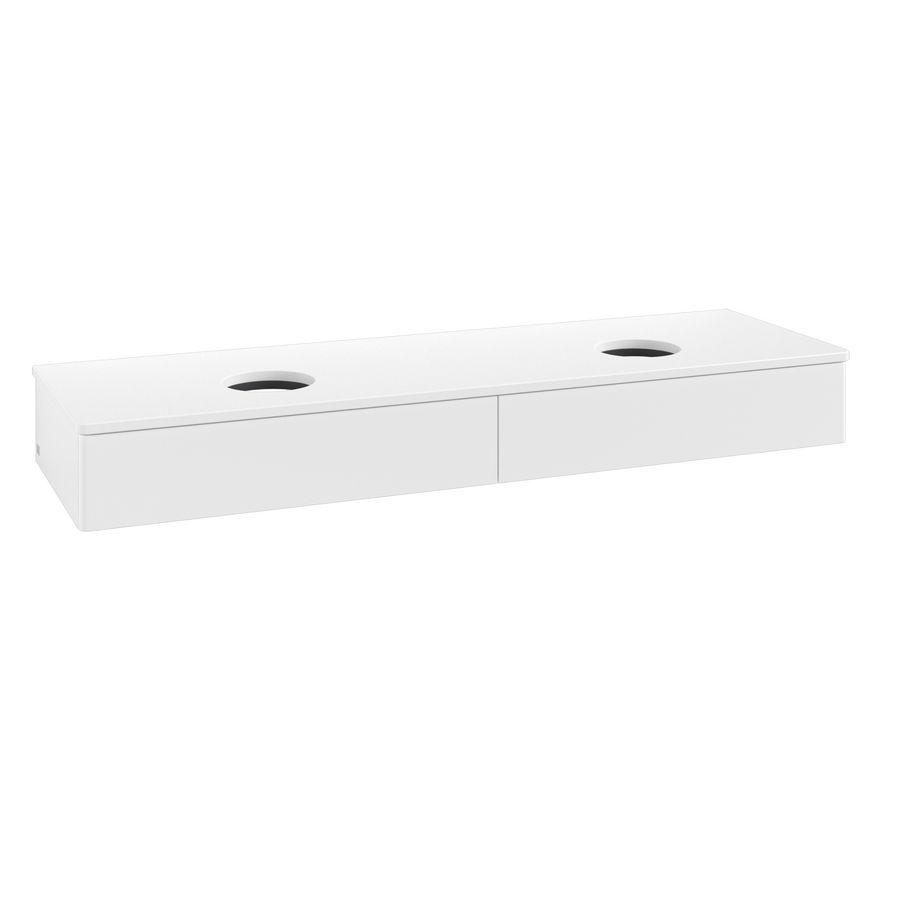 Wastafelonderkast Antao 1600x190x500mm White Matt Lacquer L17010MT