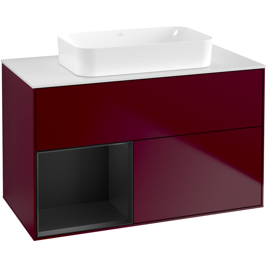 Wastafelonderkast Finion 1000x603x501mm Peony Matt Lacquer G651PDHB