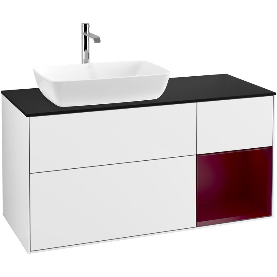 Wastafelonderkast Finion 1200x603x501mm G.White.L G812HBGF
