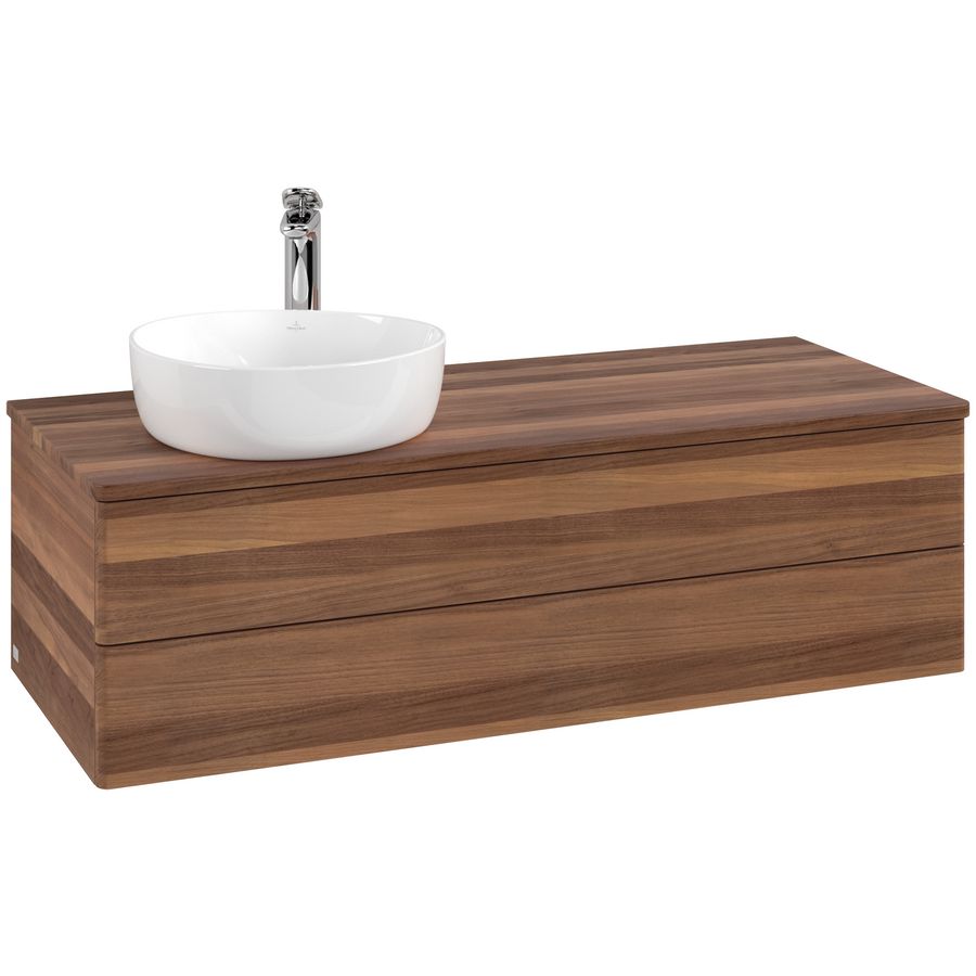 Wastafelonderkast Antao 1200x360x500mm Warm Walnut K22052HM