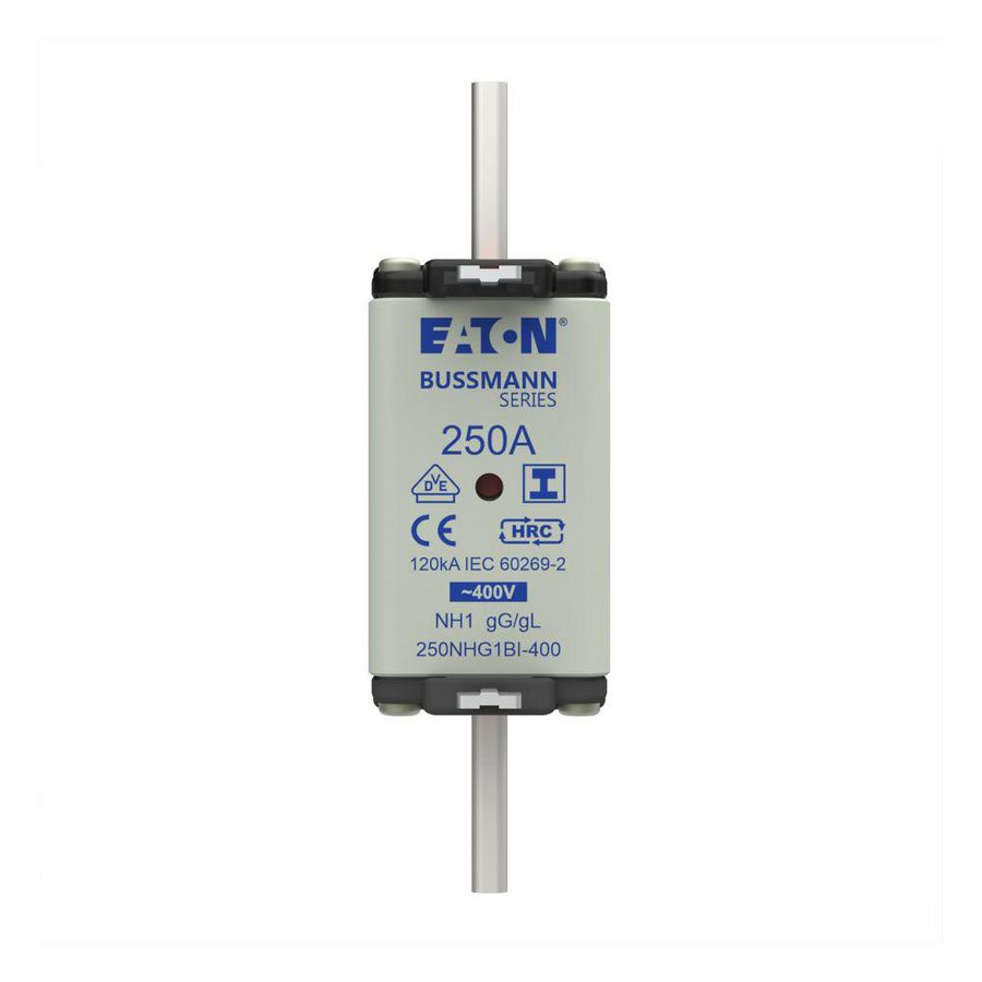 Zekering laagsp. 250A AC 400V NH1 gL/gG dubbele meld VVE=3