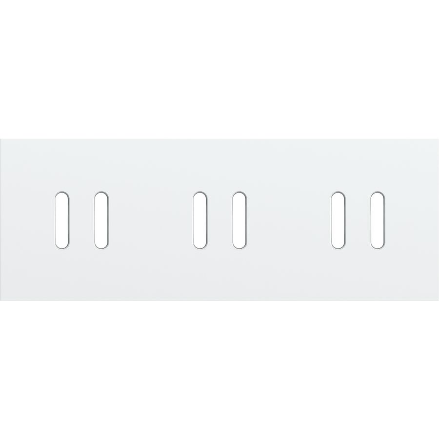Drievoudige afdekpl. horizontaal 71mm centerafstand drie twe