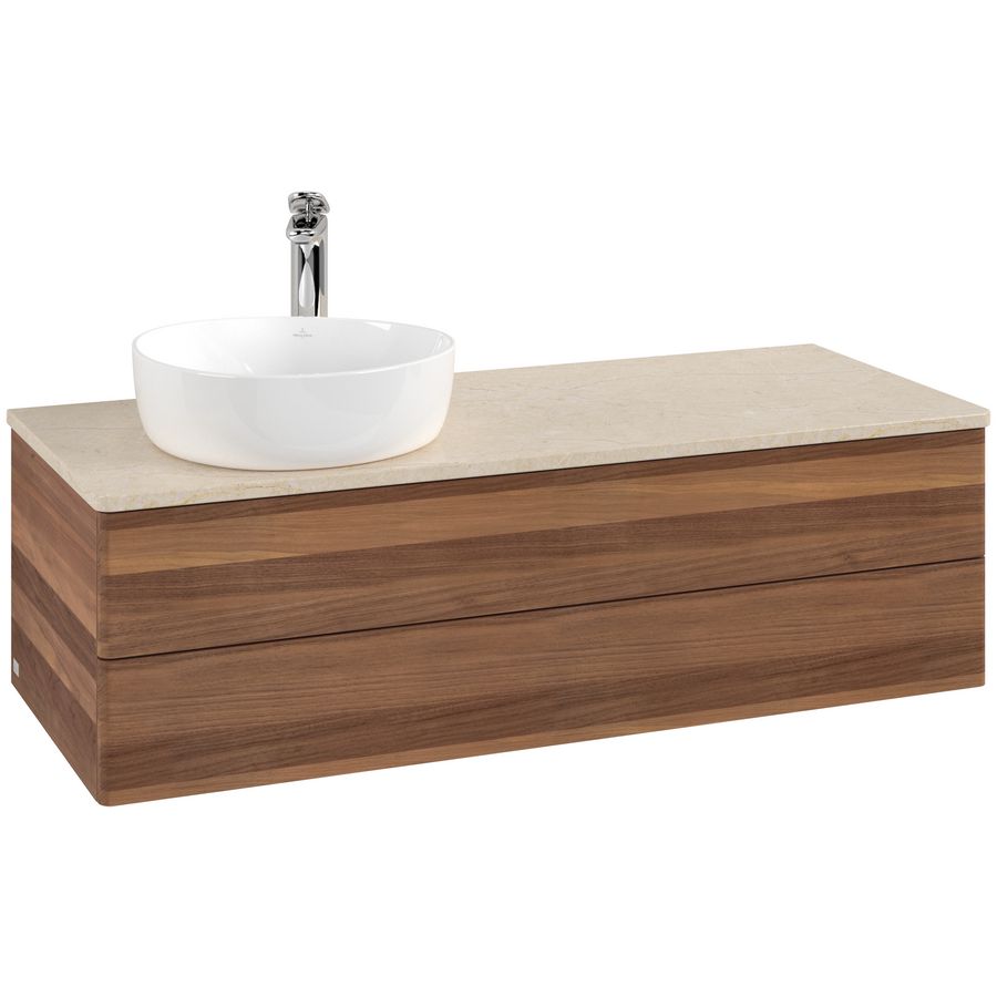 Wastafelonderkast Antao 1200x360x500mm Warm Walnut K22053HM