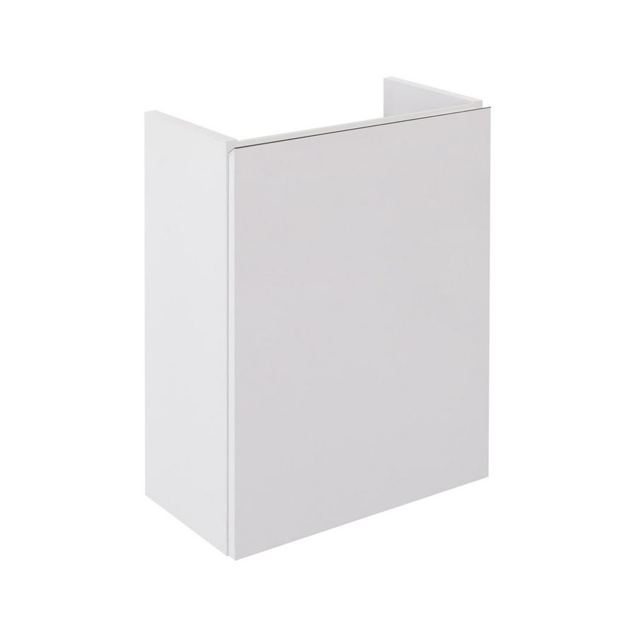 Onderkast (40x50x20cm) met 1 deur links greeploos afgeschuind - S3 - White hoogglans gelakt