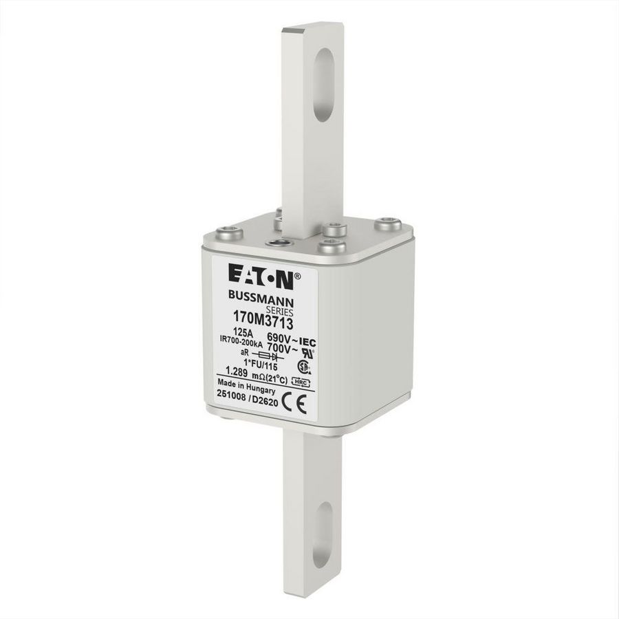 Zekering hoge snelheid 125A AC 690V compact 1 45x45x14 VVE=2