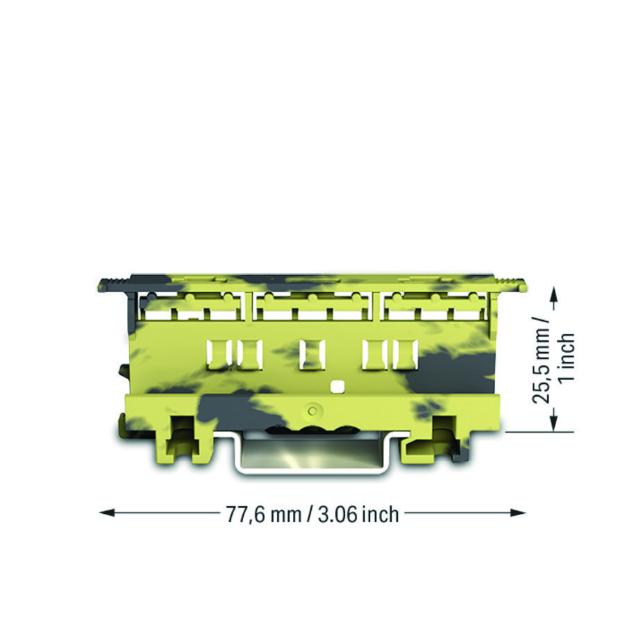 Bevestigingsadapter Serie 221 - 4mm² 221-500/000-053 VVE=10