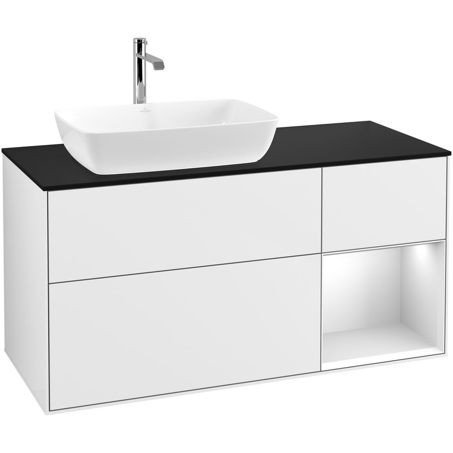 Wastafelonderkast Finion 1200x603x501mm G.White.L G812MTGF