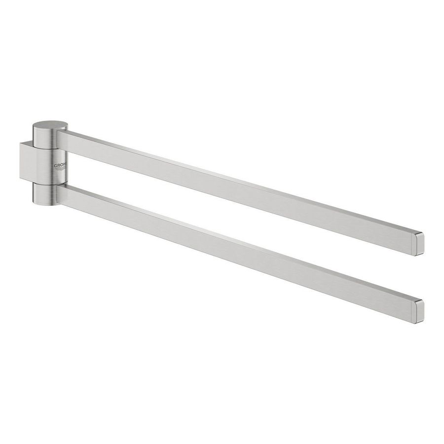 Selection handdoekhouder dubbel 41063DC0 supersteel (rvs look)