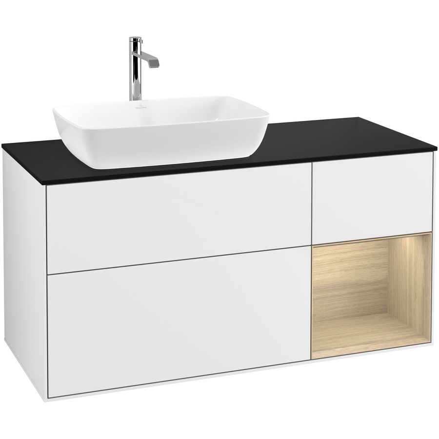 Wastafelonderkast Finion 1200x603x501mm G.White.L G812PCGF