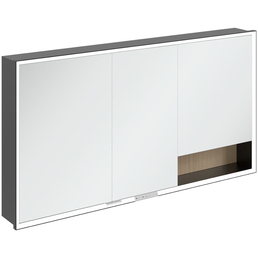 Inbouw-spiegelkast My View+ 1400x750x168mm Nordic Oak