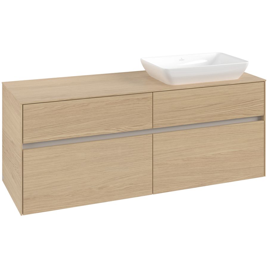 Wastafelonderkast Collaro 1400x548x500mm Nord.Oak C11800VJ