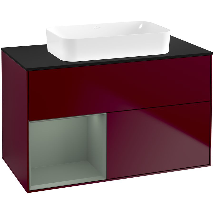 Wastafelonderkast Finion 1000x603x501mm Peony Matt Lacquer G652GMHB