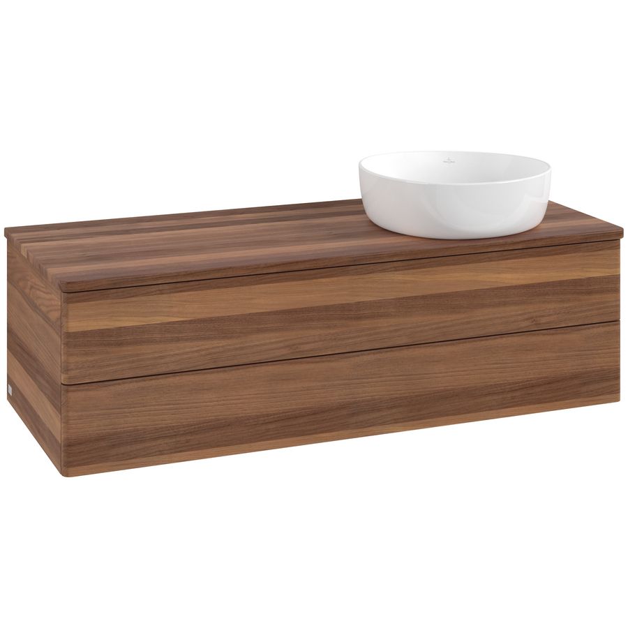 Wastafelonderkast Antao 1200x360x500mm Warm Walnut K23012HM