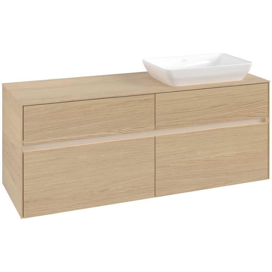 Wastafelonderkast Collaro 1400x548x500mm Nord.Oak C118B0VJ
