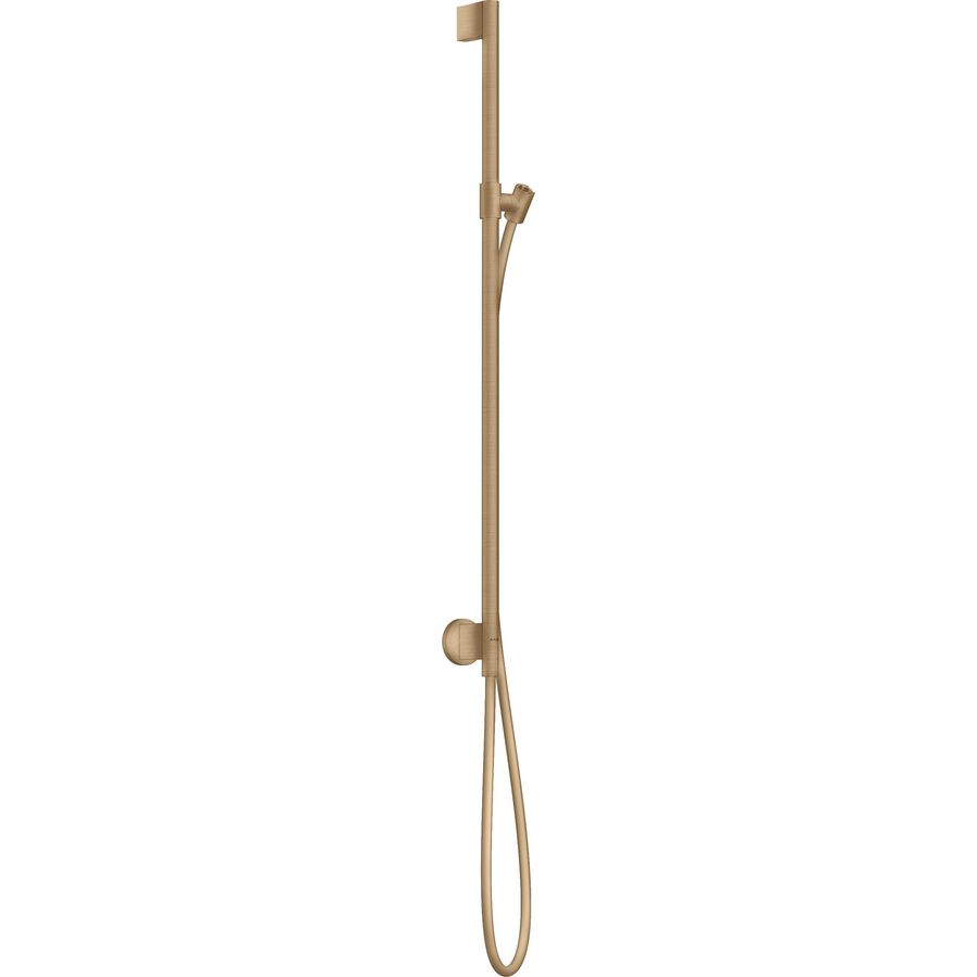Glijstang met muuraansluitbocht Brushed Bronze AX One