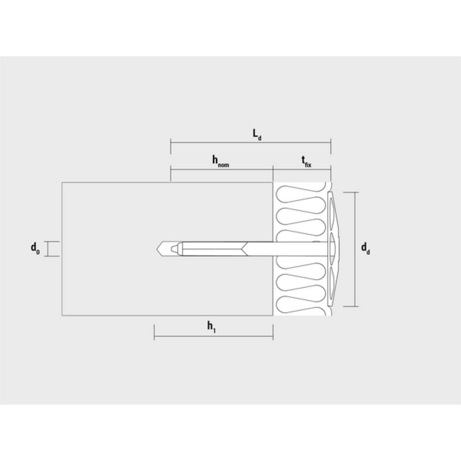 Isolatieplug boorgat 8mm klemdikte 60-70mm zwart VVE=100