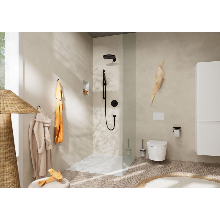 ShowerSelect Comfort S thermostaat afbouwdeel tbv inbouw mat zwart