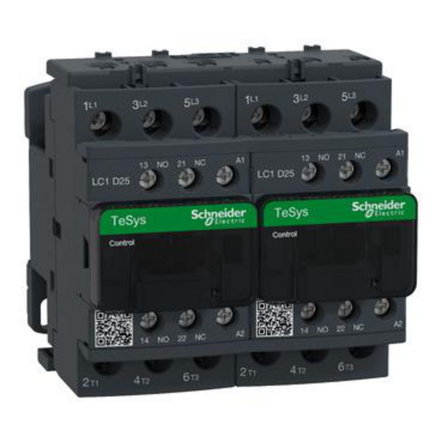 Omkeercont. 25A 3M/HCM+V Mechanisch verg. -Stuurspannin D