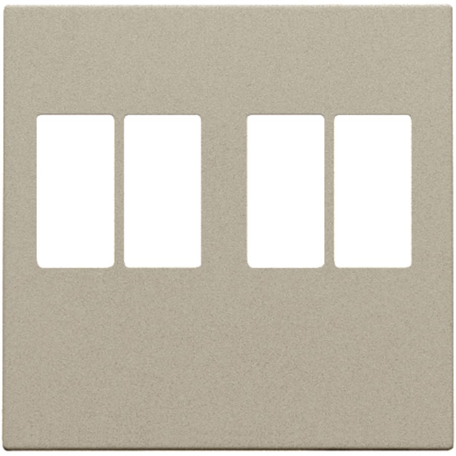 Afwerkingsset 2-voudige luidsprekeraansl. champagne coate