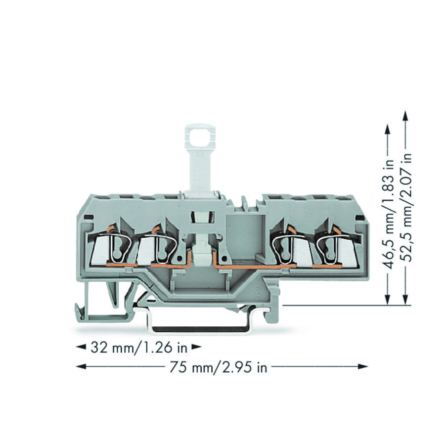 4-draads scheidingsklem 35x15+35x7,5 2,5mm² 280-685 VVE=50