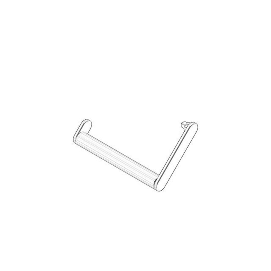 Houder Toiletrolhouder compleet 131x73x72mm chr