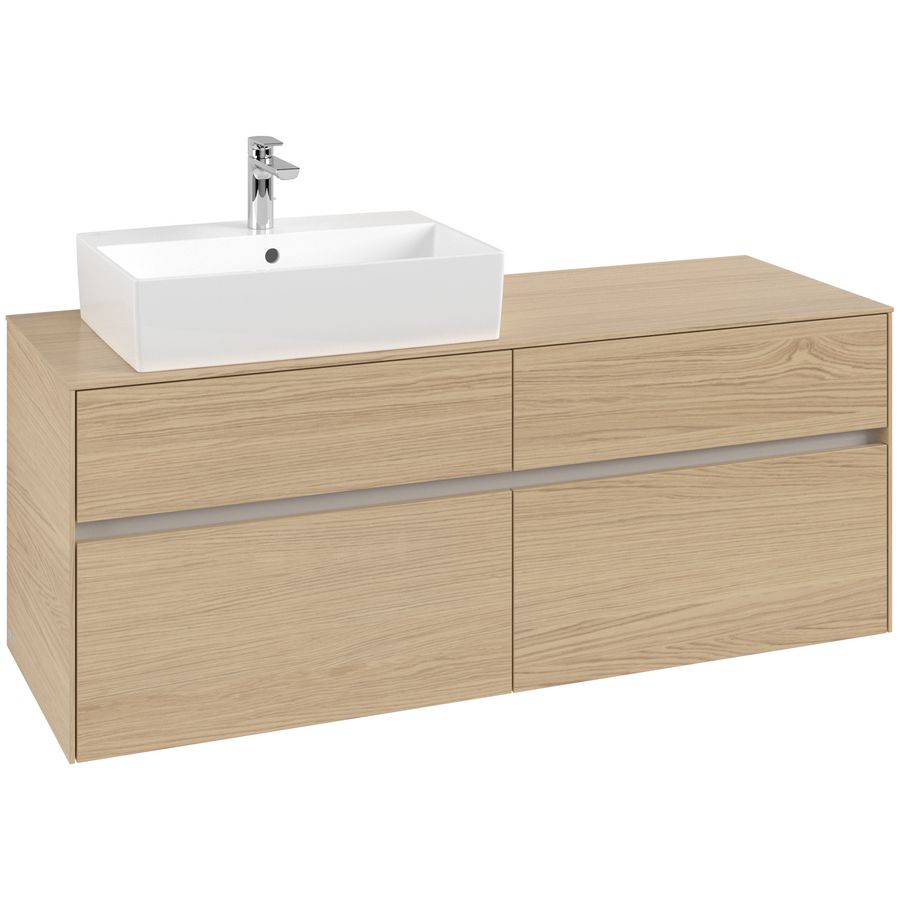 Wastafelonderkast Collaro 1400x548x500mm Nord.Oak C13200VJ