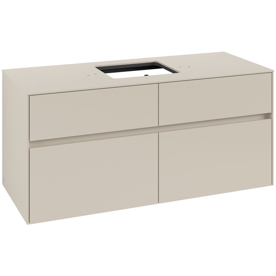 Wastafelonderkast Collaro 1200x548x500mm Cashmere Grey C128B0VN