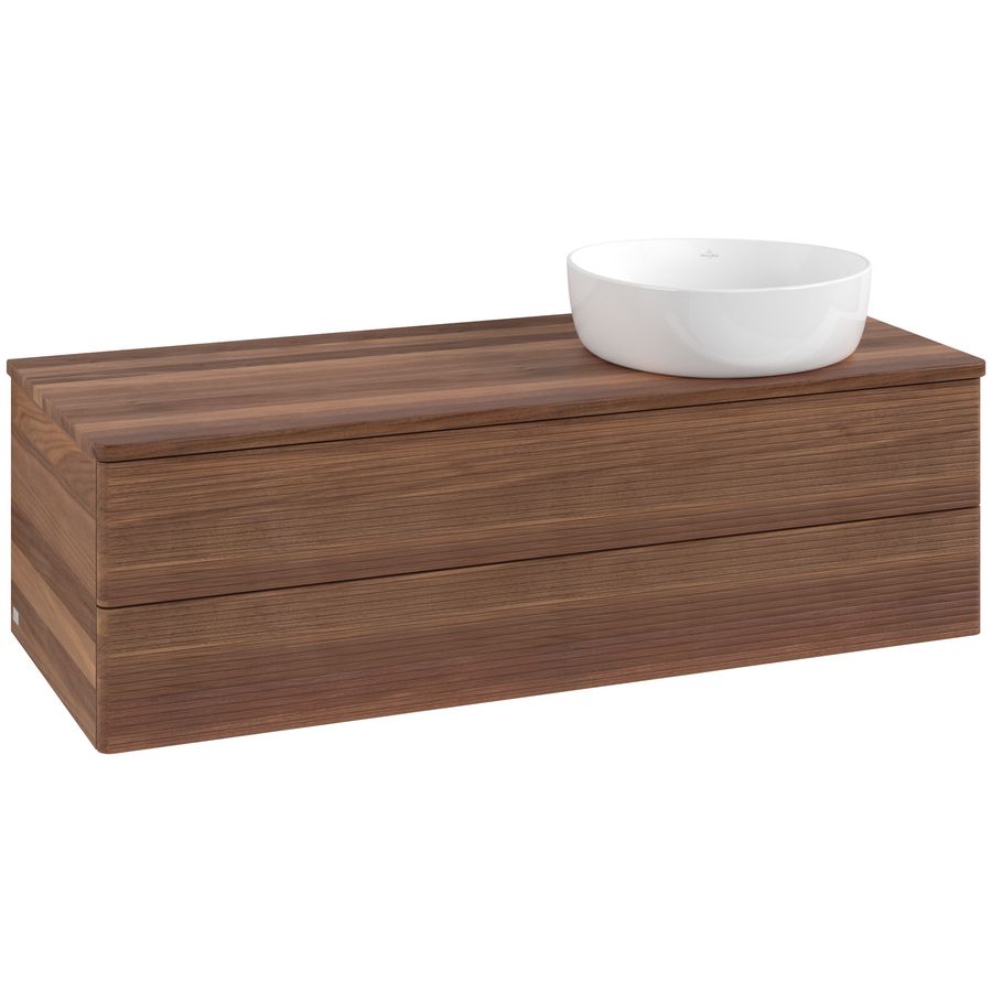 Wastafelonderkast Antao 1200x360x500mm Warm Walnut K23112HM