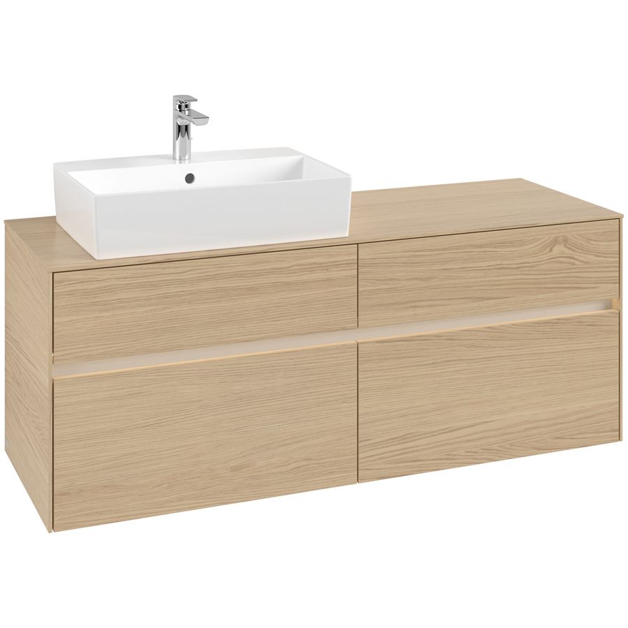 Wastafelonderkast Collaro 1400x548x500mm Nord.Oak C132B0VJ