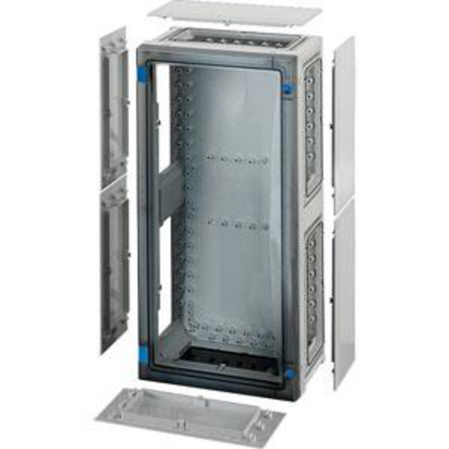 L. beh. BM3 276x546x163 wand Dicht Transparant deksel