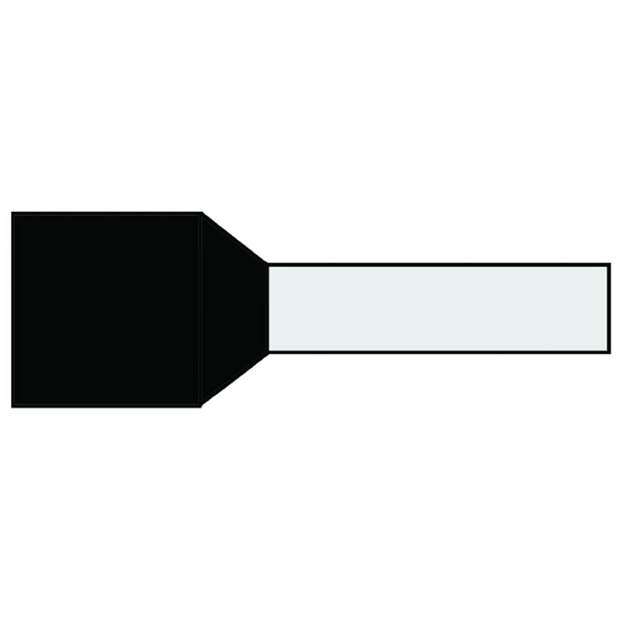 Zak a 50st. Adereindhuls geisol. 25mm² Zwart 18mm standaard