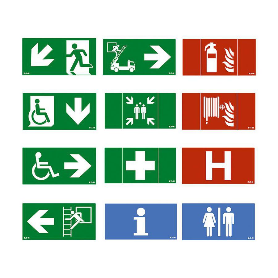 Pictogram (kap) 71000 serie, ISO E, pijl omhoog / rechtdoor Eaton Blessing