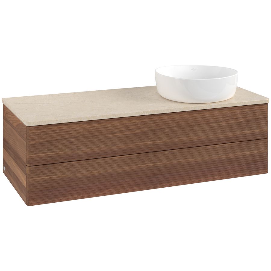 Wastafelonderkast Antao 1200x360x500mm Warm Walnut K23113HM