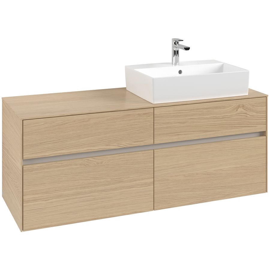 Wastafelonderkast Collaro 1400x548x500mm Nord.Oak C13300VJ