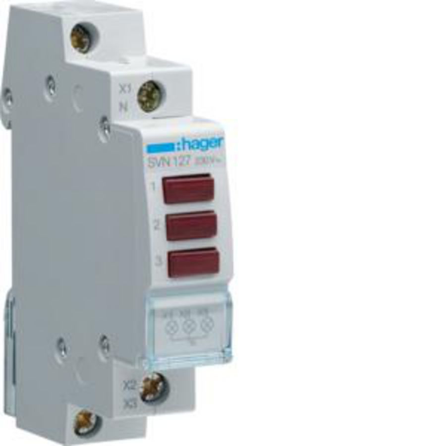 Ledsignaalmodule 3 x rood 230 VAC