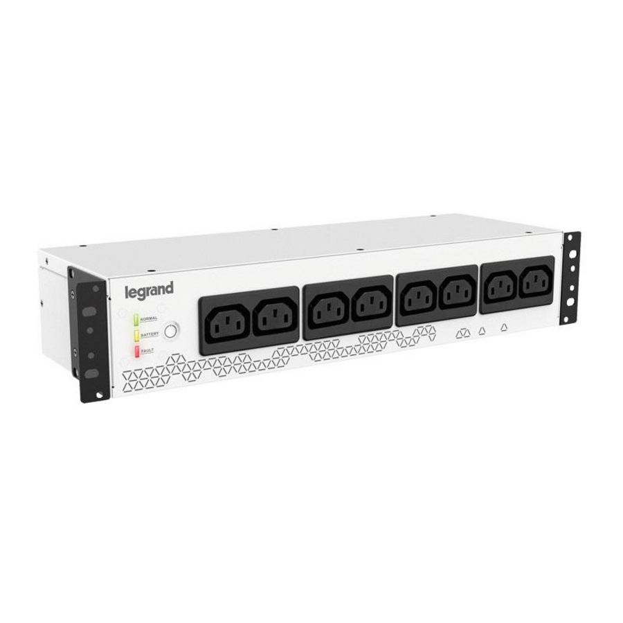 Noodstroomvoorziening 800VA 8xIEC 19" UPS Keor PDU