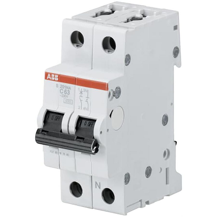 Installatieautomaat 6 kA 1-polig + Nul C-karakteristiek 10A