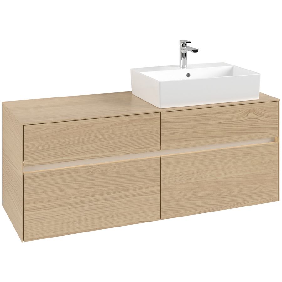 Wastafelonderkast Collaro 1400x548x500mm Nord.Oak C133B0VJ