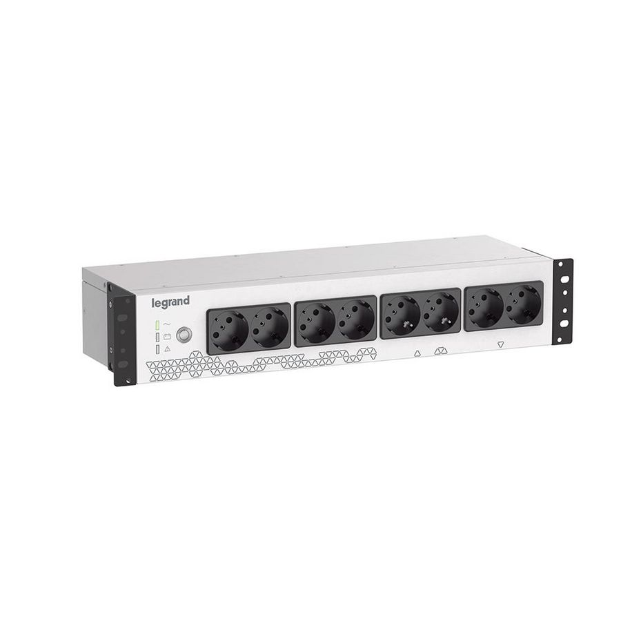 Noodstroomvoorziening 800VA 8x2P + A 19" UPS Keor PDU