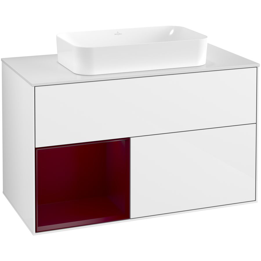 Wastafelonderkast Finion 1000x603x501mm G.White.L F651HBGF